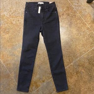 Madewell Black High Rise Skinny Jeans